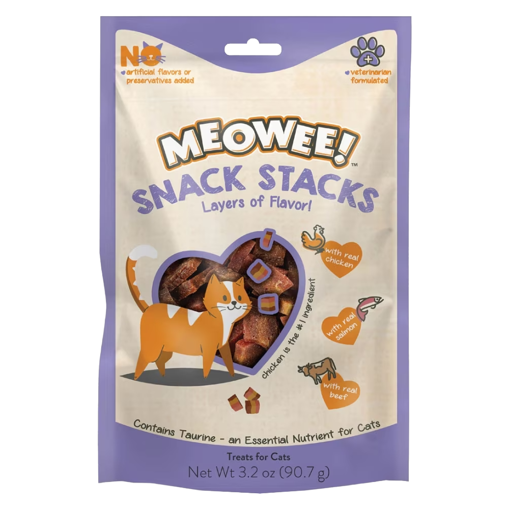 Meowee! Snack Stacks Cat Treats (3.2 oz)