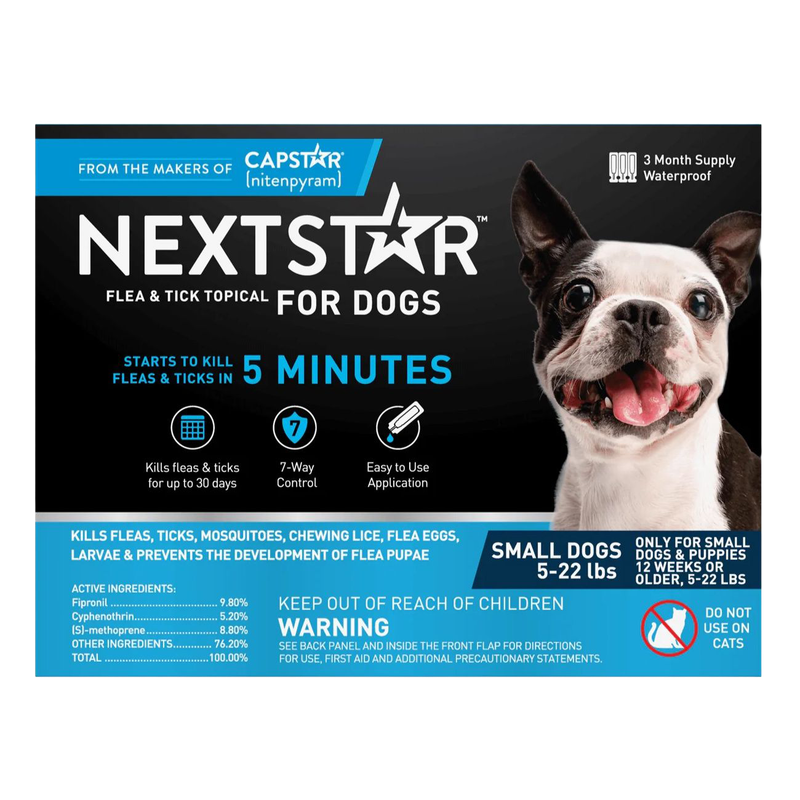 NEXTSTAR® Flea &amp; Tick Topical for Dogs (5 - 22 lb) 3 Month Supply
