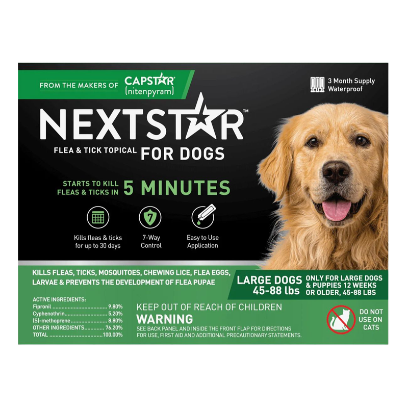 NEXTSTAR® Flea &amp; Tick Topical for Dogs (45 - 88 lb) 3 Month Supply