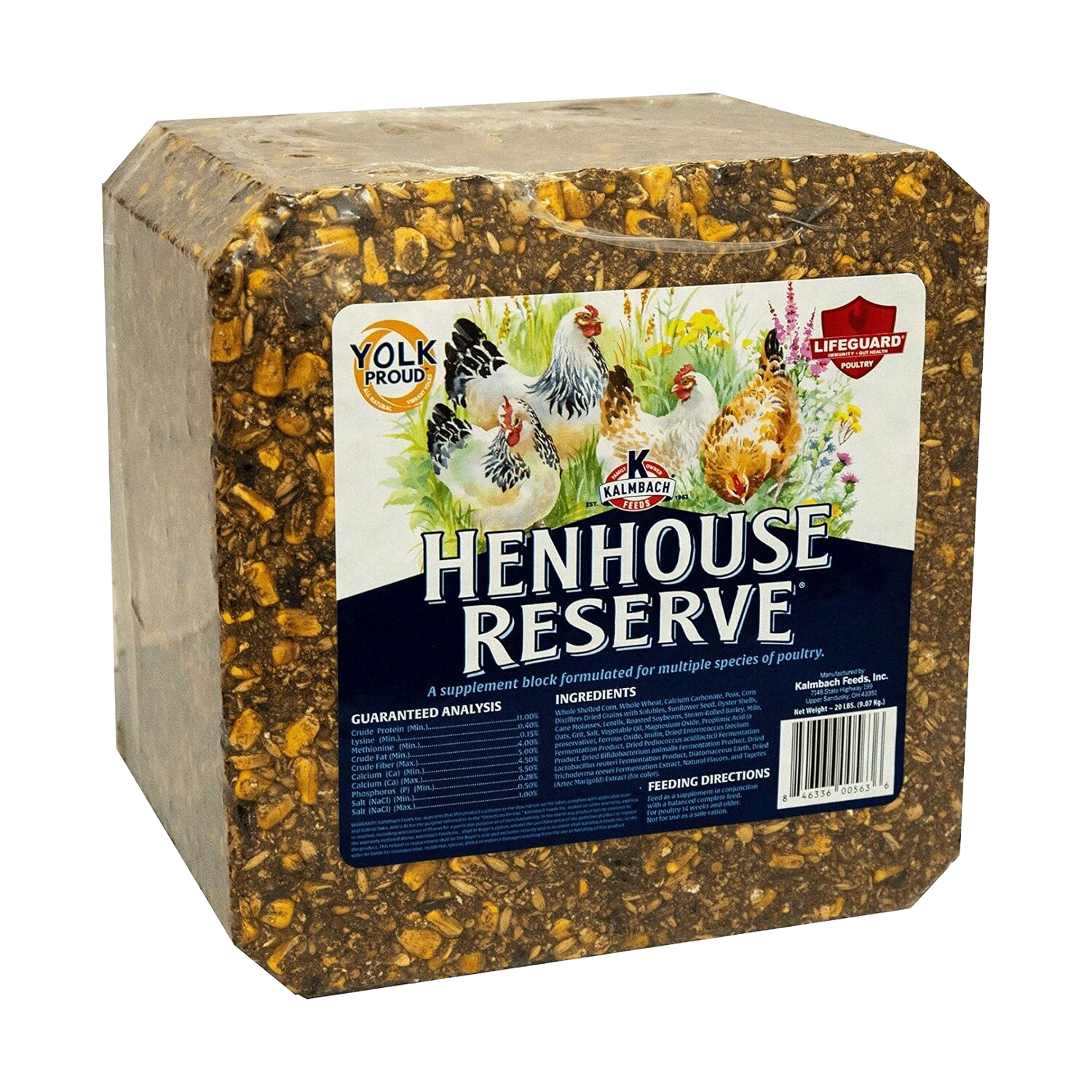 Kalmbach Henhouse Reserve® Supplement Block 20 lb