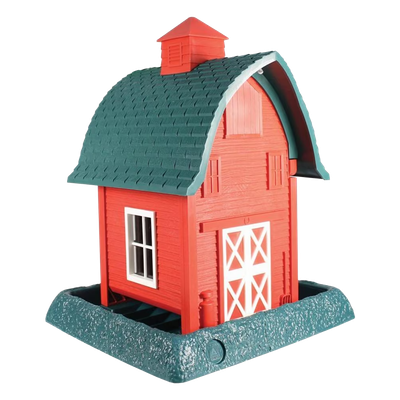 North States Village Collection Red Barn Hopper Feeder (5 lb Capacity)