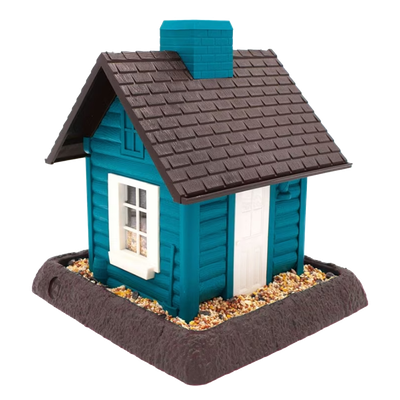 North States Village Collection Lakeside Cabin Bird Feeder (5 lb Capacity)
