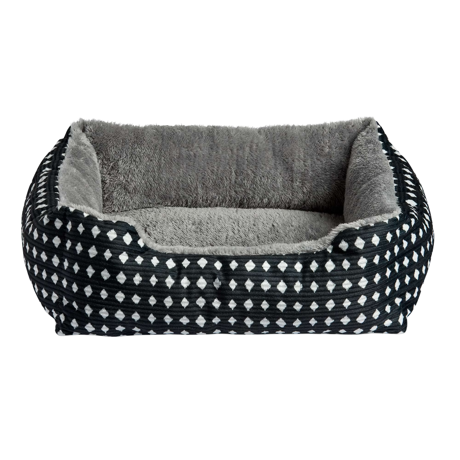 Vibrant Life Dog &amp; Cat Bed Black &amp; White Diamonds(19&quot; × 15&quot;)