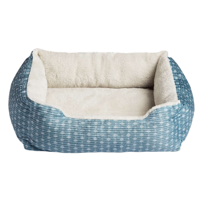 Vibrant Life Dog &amp; Cat Bed Blue &amp; White (19&quot; × 15&quot;)
