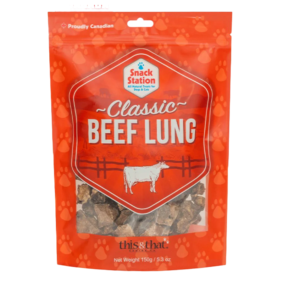 This &amp; That Snack Station Beef Lung Treats (5.3 oz)