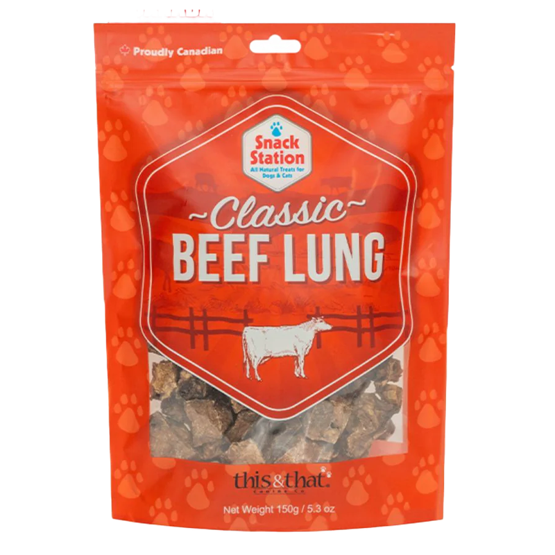 This &amp; That Snack Station Beef Lung Treats (5.3 oz)