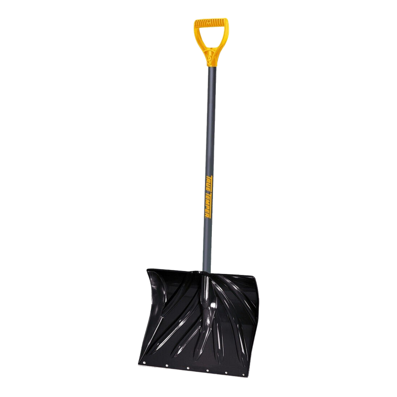 True Temper 18in Snow Shovel Poly Combo with D-Grip