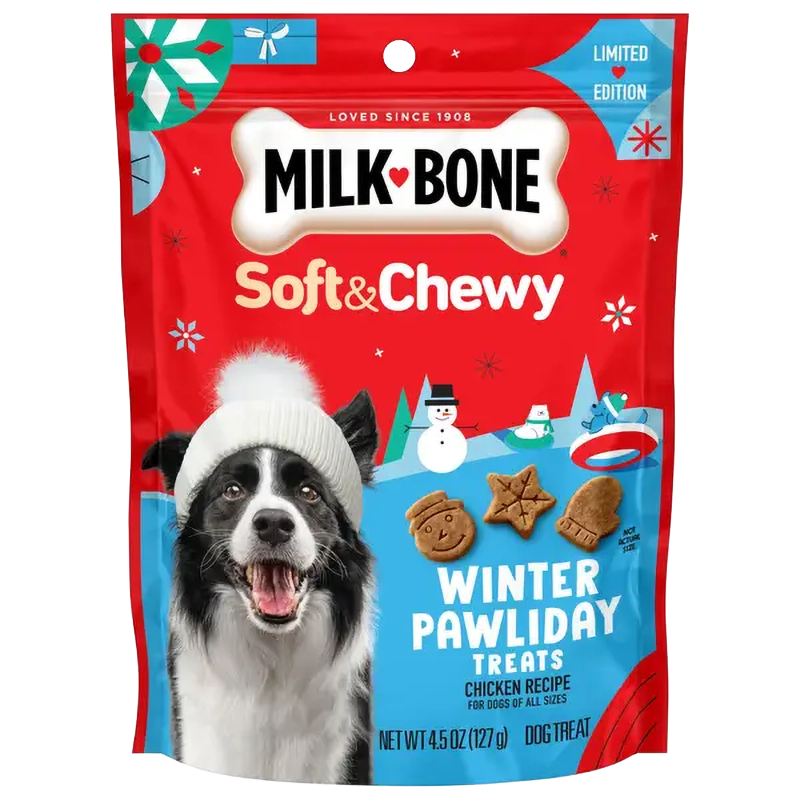 Milk-Bone Winter Pawliday Soft &amp; Chewy Treats (4.5 oz)