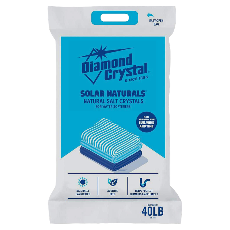 Diamond Crystal Solar Naturals Water Softener Salt Crystals 40 lb