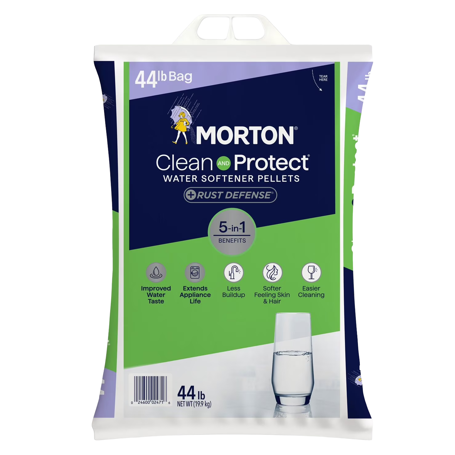 Morton Clean and Protect® Plus Rust Defense® Water Softener Salt Pellets (44 lb)