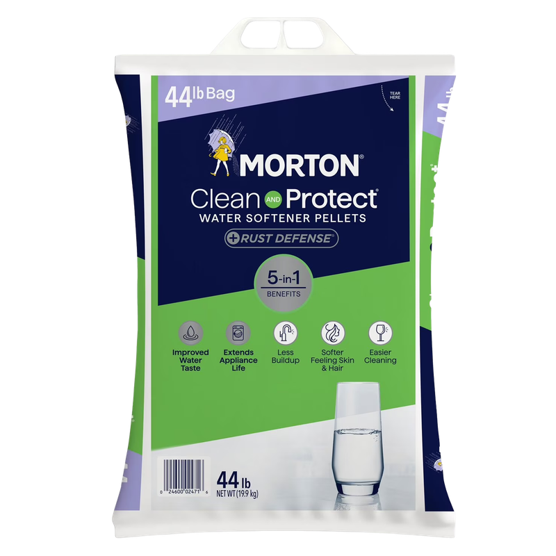 Morton Clean and Protect® Plus Rust Defense® Water Softener Salt Pellets (44 lb)