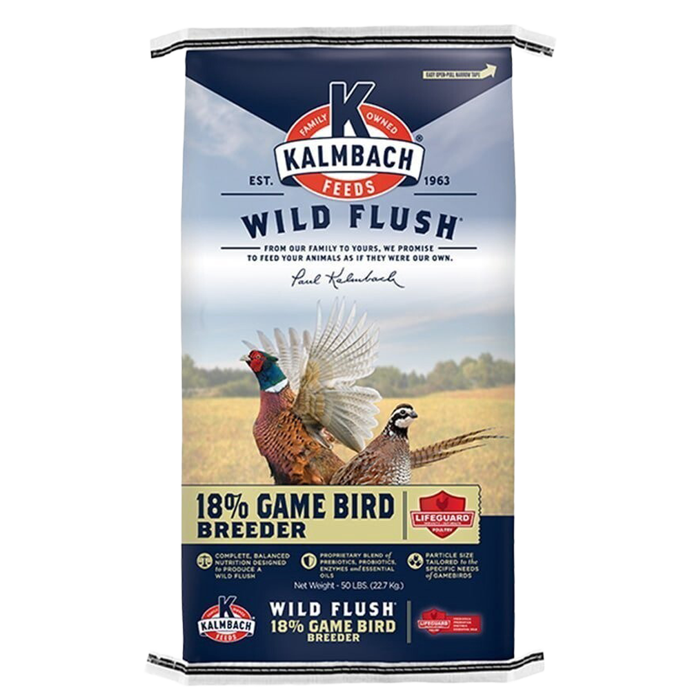 Kalmbach 18% Game Bird Breeder Mini Pellets 50 lb