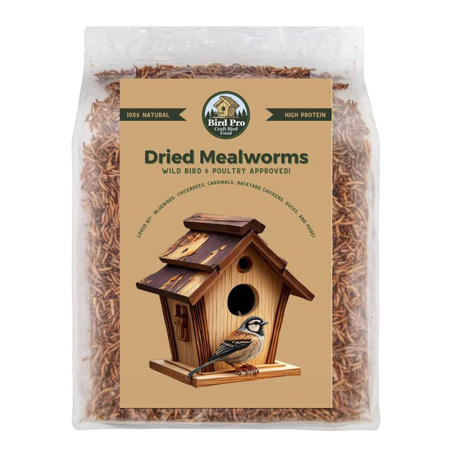 Bird Pro Dried Mealworms (5 lb)