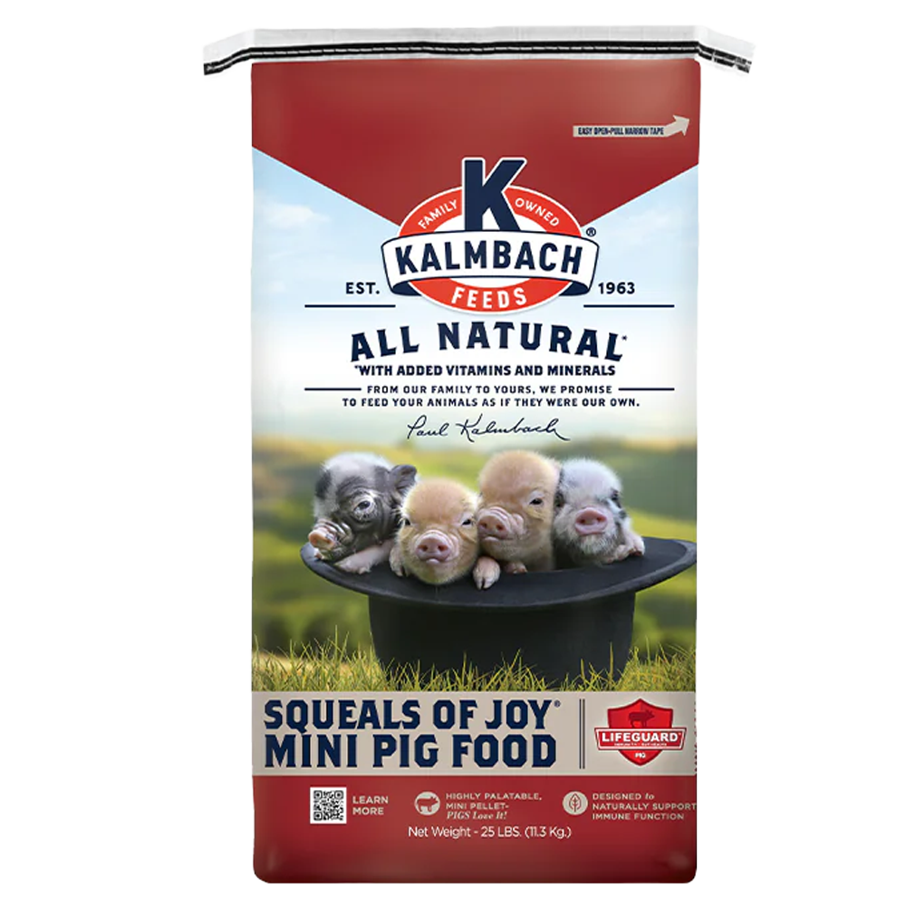 Kalmbach Squeals of Joy® Mini Pig Food (25 lb)