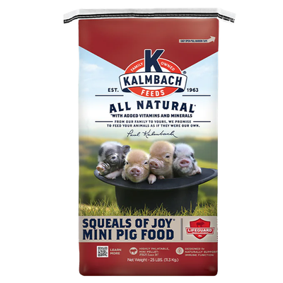 Kalmbach Squeals of Joy® Mini Pig Food (25 lb) available in Galion area