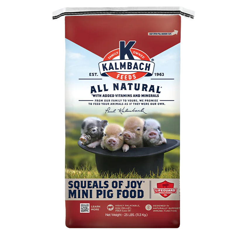 Kalmbach Squeals of Joy® Mini Pig Food (25 lb) available in Galion area