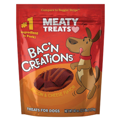 Meaty Treats Bac'N Creations Bacon &amp; Cheese (40 oz)