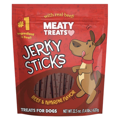 Meaty Treats Jerky Stick Beef &amp; Pepperoni (22.5 oz)
