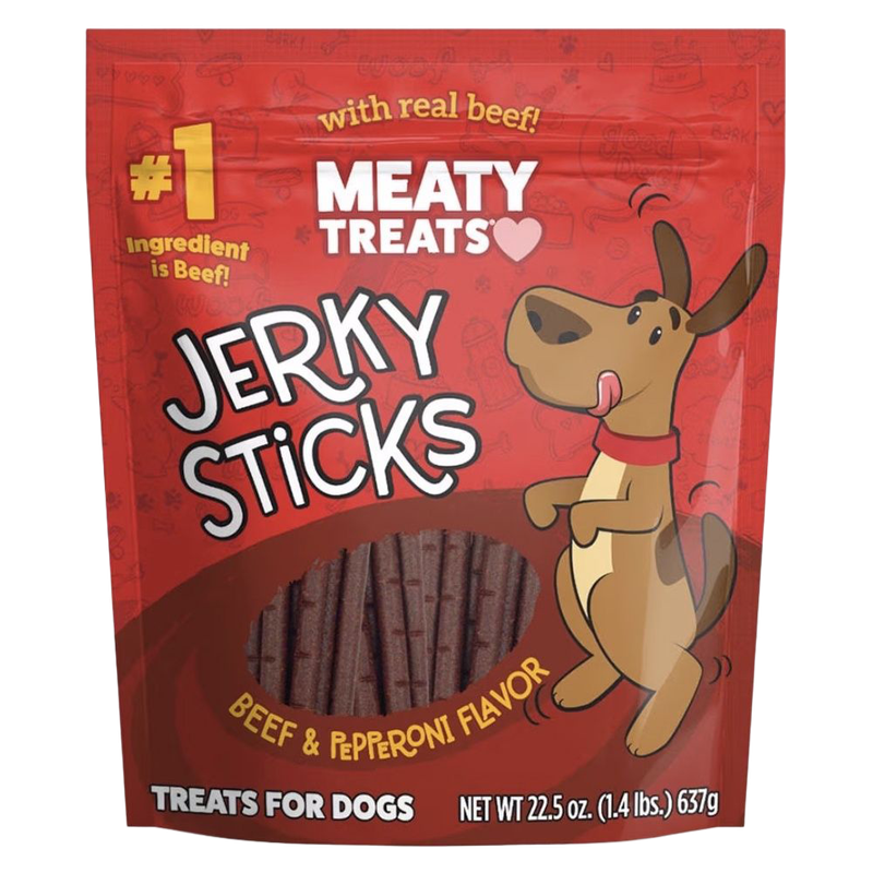 Meaty Treats Jerky Stick Beef &amp; Pepperoni (22.5 oz)