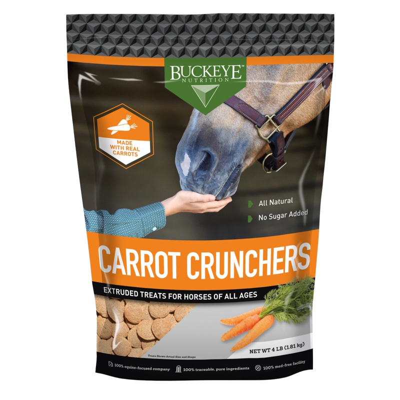 Buckeye Nutrition All Natural Carrot Crunchers Treats 4 lb