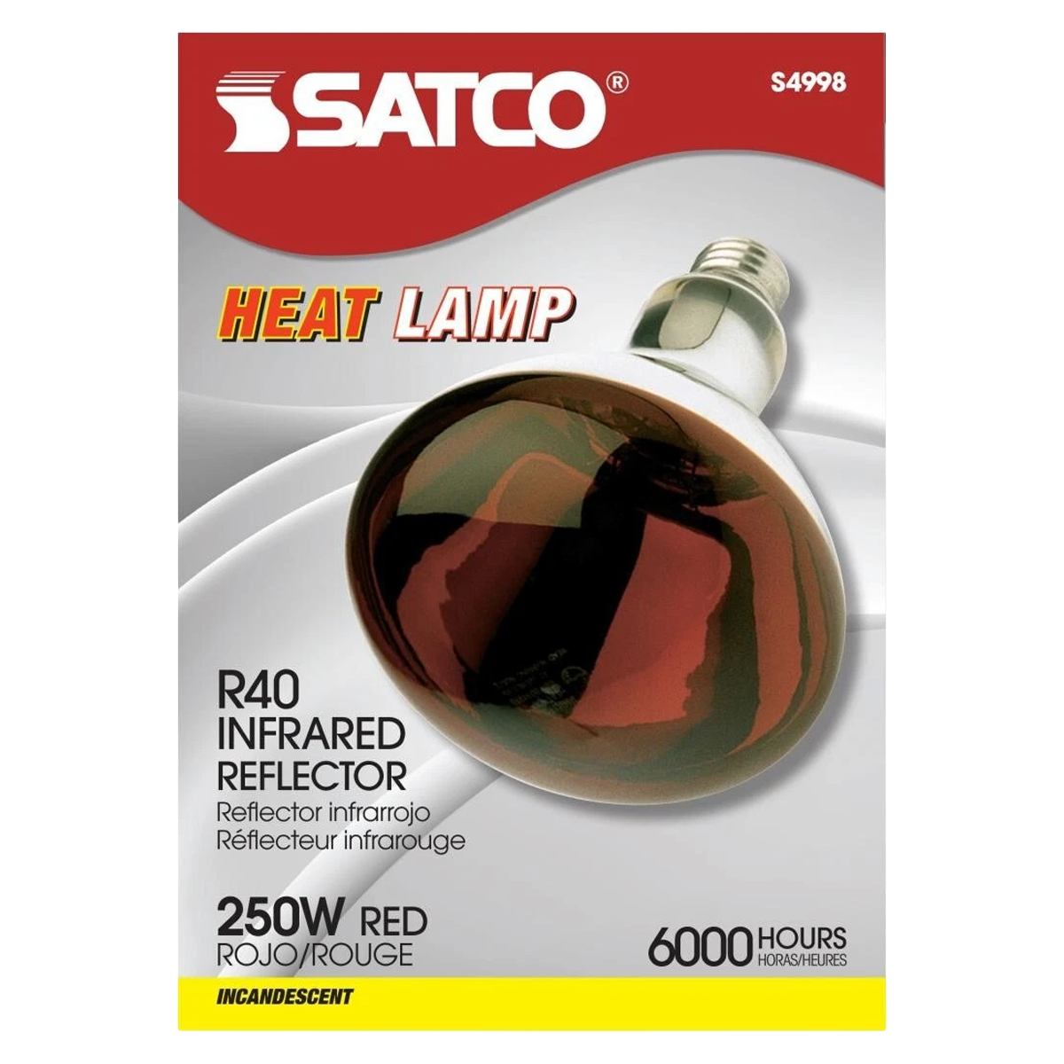 Red heat lamp bulb 250 watt — LibertyFHG Galion OH