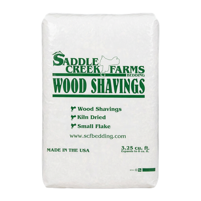 Front view of SCF Small Flake premium horse bedding bag — Liberty Farm, Home &amp; Garden