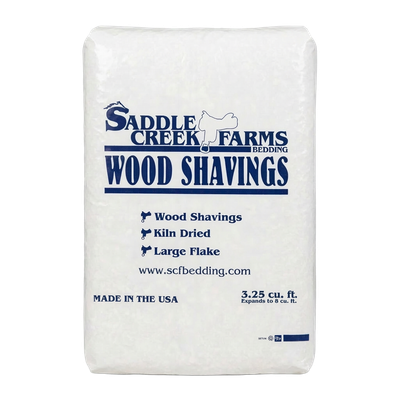 Front view of SCF Large Flake premium horse bedding bag — Liberty Farm, Home &amp; Garden