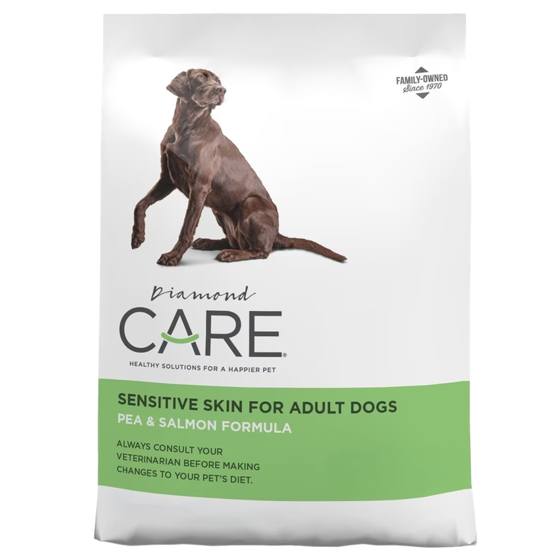 Front view of Diamond CARE Sensitive Skin Formula for Adult Dogs 8 lb bag