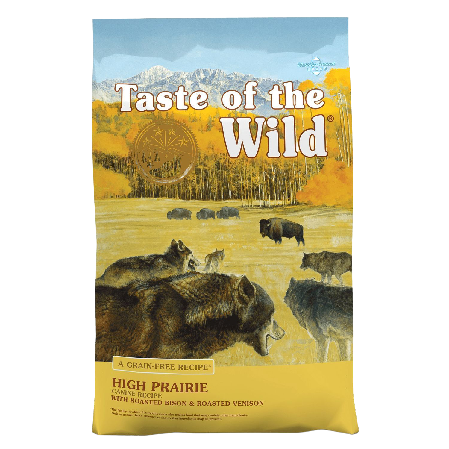 Front view of Taste of the Wild High Prairie Dog Food 5 lb bag — Liberty Farm, Home &amp; Garden