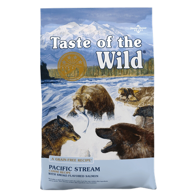 Front view of Taste of the Wild Pacific Stream Dog Food 14 lb bag — Liberty Farm, Home &amp; Garden