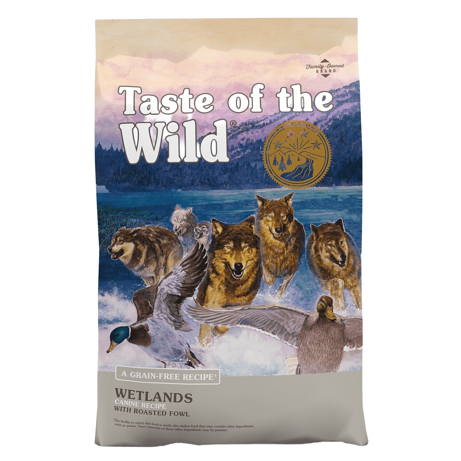 Front view of Taste of the Wild Wetlands Dog Food 28 lb bag — Liberty Farm, Home &amp; Garden
