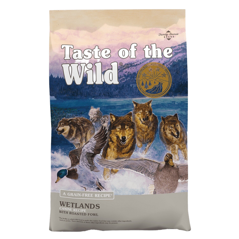 Front view of Taste of the Wild Wetlands Dog Food 28 lb bag — Liberty Farm, Home &amp; Garden