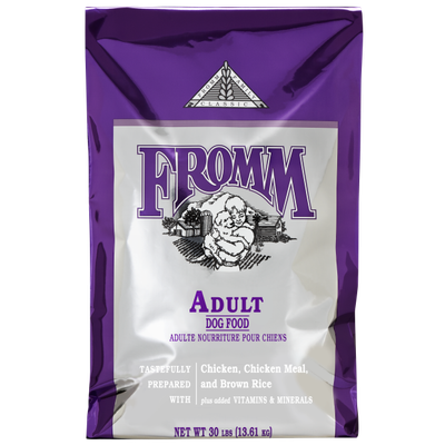Front view of Fromm Classic Adult Dog Food 30 lb bag — Liberty Farm, Home &amp; Garden Galion OH