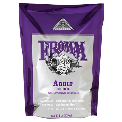 Front view of Fromm Classic Adult Dog Food 5 lb bag — Liberty Farm, Home &amp; Garden Galion OH