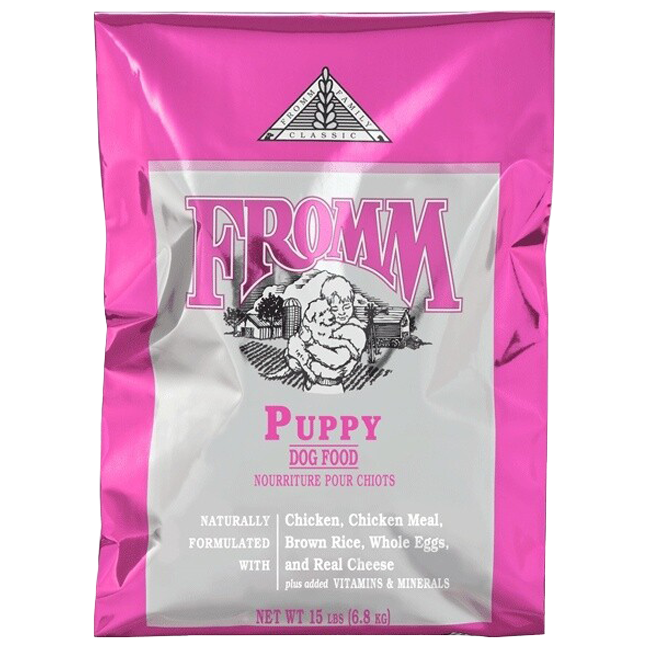 Front view of Fromm Classic Puppy Dog Food 15 lb bag — LibertyFHG Galion OH
