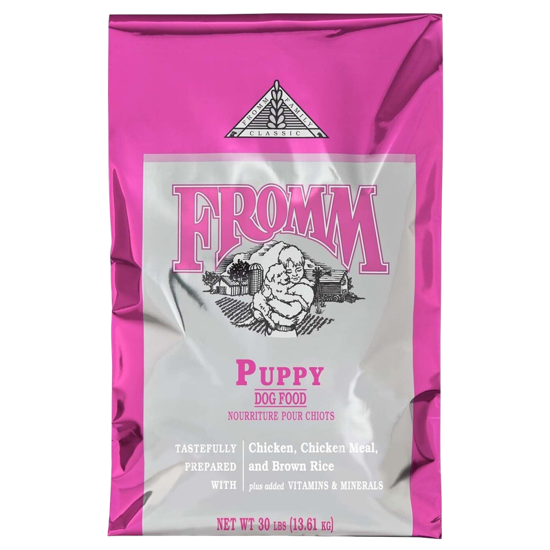 Front view of Fromm Classic Puppy Dog Food 30 lb bag — LibertyFHG Galion OH