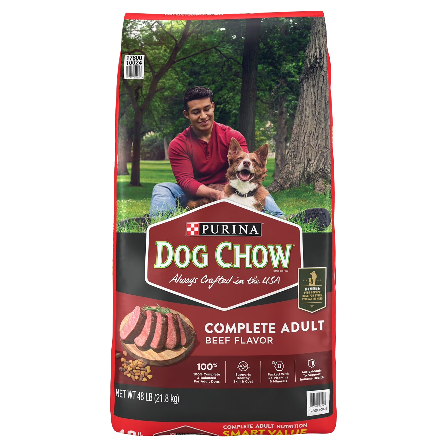 Purina Dog Chow Complete Adult Beef Flavor Dog Food 48 lb
