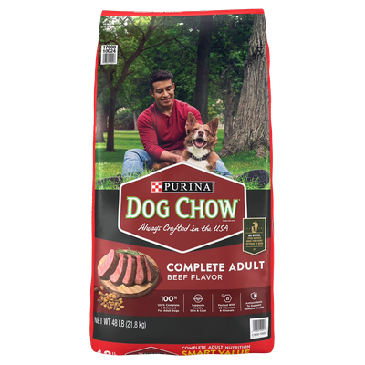 Purina Dog Chow Complete Adult Beef Flavor Dog Food 48 lb