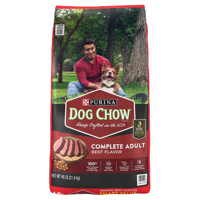 Purina Dog Chow Complete Adult Beef Flavor Dog Food 48 lb