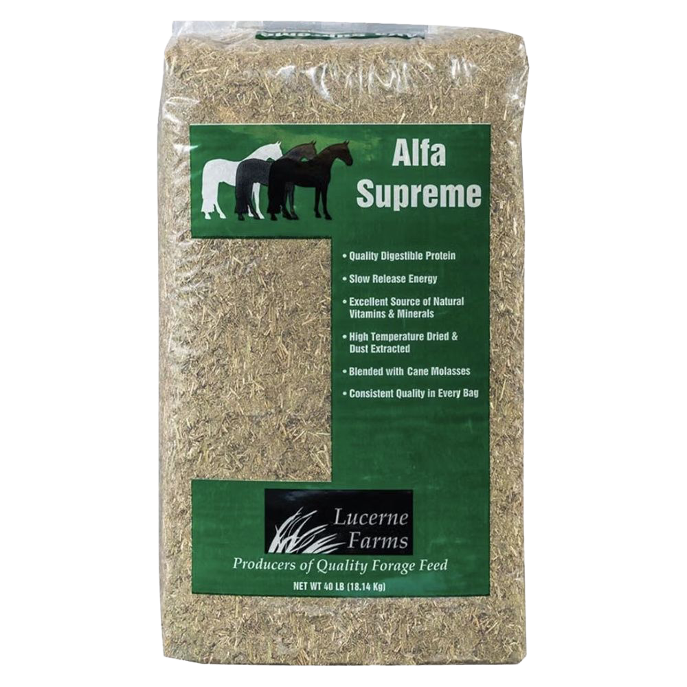 Front view of Lucerne Farms Alfa Supreme 40 lb bag — LibertyFHG Galion OH