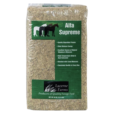 Front view of Lucerne Farms Alfa Supreme 40 lb bag — LibertyFHG Galion OH