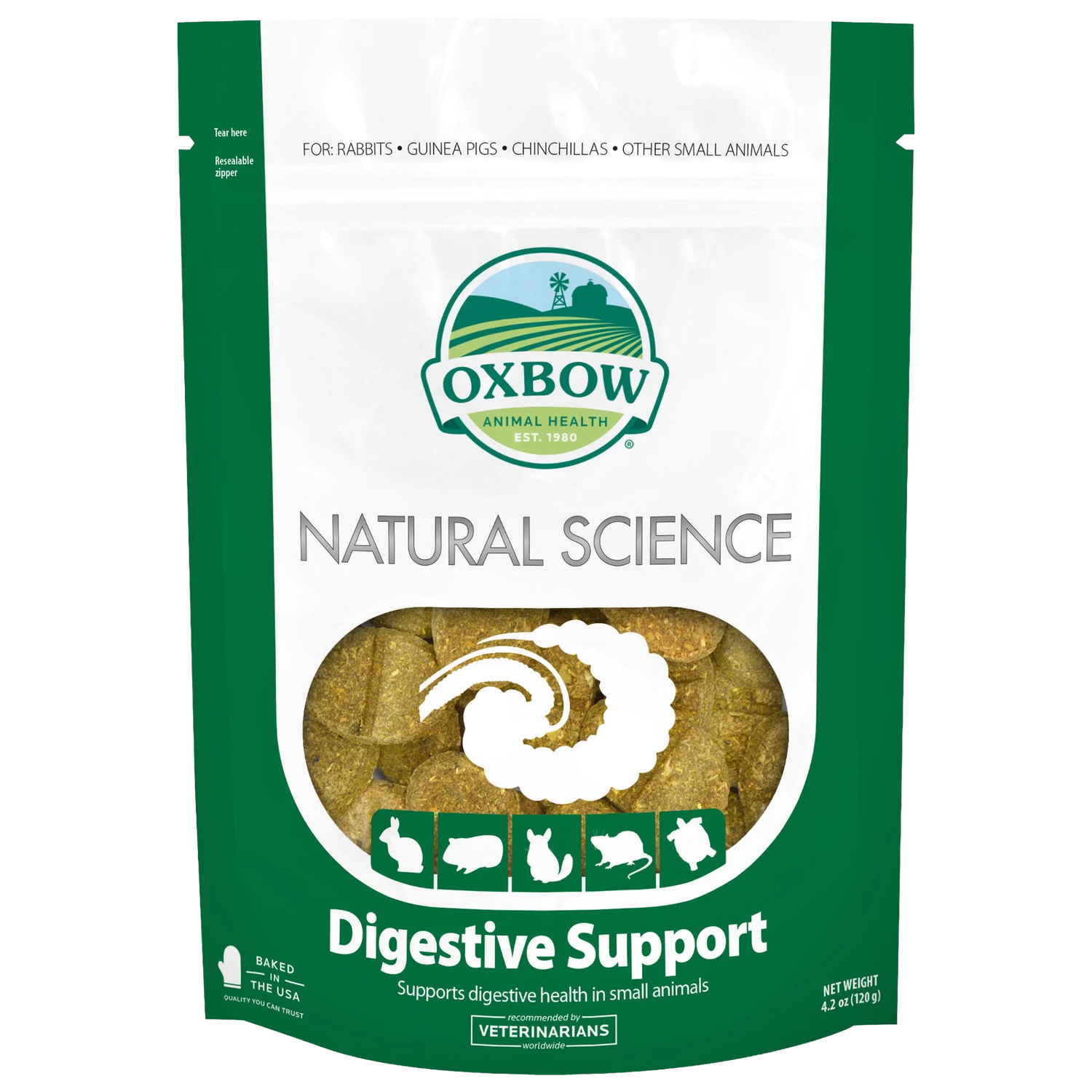 Front view of Oxbow Natural Science Digestive Support 4.2 oz — LibertyFHG Galion OH
