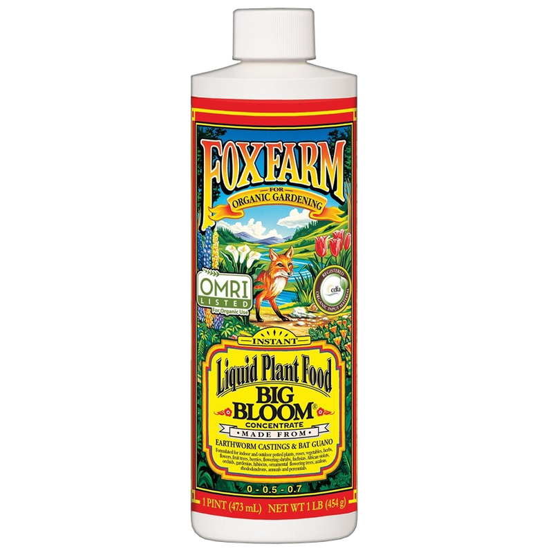 Front view of FoxFarm Big Bloom liquid fertilizer 1 pint bottle — LibertyFHG Galion OH