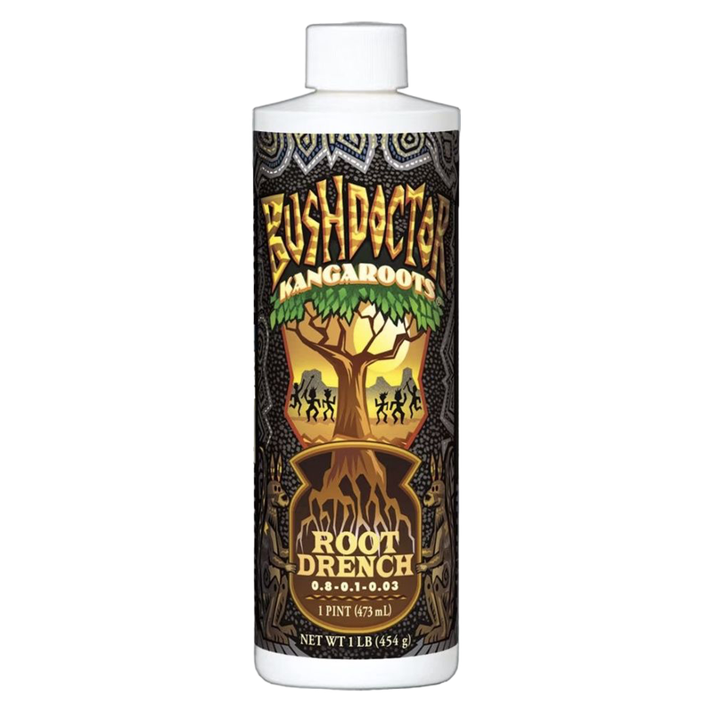 Front view of FoxFarm Bush Doctor KangaRoots 1 pint bottle — LibertyFHG Galion OH