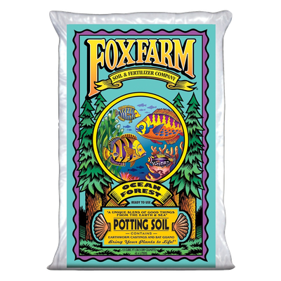 Front view of FoxFarm Ocean Forest potting soil 1.5 cu ft bag — LibertyFHG Galion OH