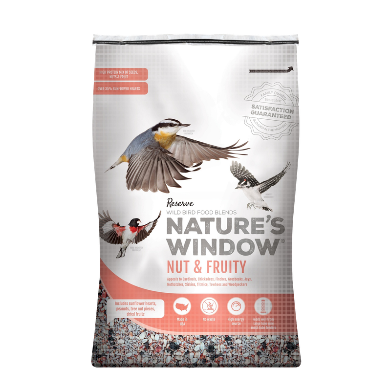 Nature’s Window Nut &amp; Fruity 14 lb birdseed bag — LibertyFHG Galion OH
