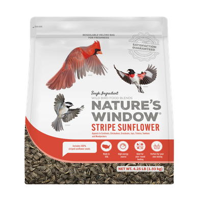 Nature’s Window Striped Sunflower 4.25 lb birdseed bag — LibertyFHG Galion OH