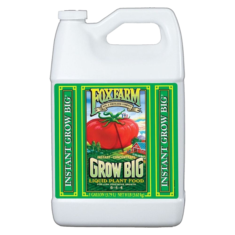 Front view of FoxFarm Grow Big liquid fertilizer 1 gallon bottle — LibertyFHG Galion OH