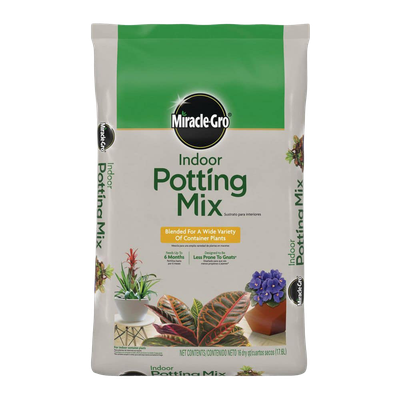 miracle gro indoor potting mix for houseplants and containers