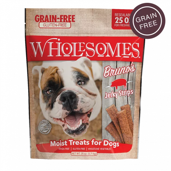 Wholesomes Bruno’s Jerky Strips Pork 25 oz